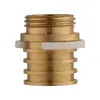 Codo para Grifo de Agua Caliente y Fría para Fregadero de Cocina Conector de Cobre Completo 24 Tuercas Codo Grandes Tuercas Giratorias Fijas