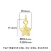Nuevo Colgante de Estrella de Cinco Puntas Bañado en Oro Color Plata de Ley S925 Encanto de Estrella Cepillada Hecha a Mano Accesorio para Pulsera DIY