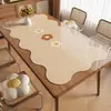 Protetor de Mesa Transparente de Vidro Macio Toalha de Mesa Retangular Impermeável e à Prova de Óleo Sem Lavagem PVC Espessado Protetor de Mesa de Jantar Protetor de Mesa