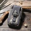 Bolsa Vertical de Lona Transfronteiriça para Celular, Bolsa de Cintura Esportiva, Bolsa Tática Multifuncional, Bolsa de Cintura Camuflada para Usar no Cinto, Porta-Moedas