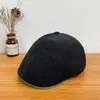Gorra Melard para Otoño e Invierno, Gorra de Béisbol Reversible para Mujer de Cabeza Grande, Hace que la Cara se Vea Más Pequeña, Boina Retro Newsboy
