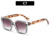 Nuevas Gafas de Sol Cuadradas de Alta Gama Versátiles Estilo Callejero Y2K Moda Europea y Americana Hip-Hop Tendencia Protección Solar Gafas de Sol Transfronterizas