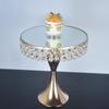 Plato para Pastel de Espejo de Cristal de Sirena Bandeja de Cristal Soporte para Pastel Decoración de Boda Adornos de Artesanía de Metal