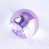 Colorido uv transparente agujero colgante cuentas de ángulo gota de agua agujero partido cuentas redondas diy hecho a mano material de hilo de uva con cuentas accesorios para collar