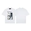 Erd Melancólico Rico Segunda Generación Nuevo Holgado Casual Belleza Tendencia Nicho Marca de Tendencia Estampado Cuello Redondo Manga Corta Colección de Camisetas para Hombres y Mujeres