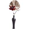 Jarrón pequeño de cerámica con adornos Jingdezhen, decoración zen de escritorio, flores secas, arreglo floral simple chino para sala de estar, artículos florales retro.
