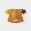 Nuevo gorro de invierno para niños con estrella y orejas de gato, gorro de lana para niñas, gorro de punto grueso a prueba de viento y cálido para bebés niños