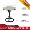 Mesa Lateral de Ardósia de Luxo Leve, Mesa de Centro Pequena, Mesa de Canto para Sofá de Sala de Estar de Mármore, Mesa Redonda Pequena Simples e Móvel para Varanda, Armário Lateral