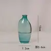 Atacado do Fabricante Vaso de Vidro Colorido de Pequeno Diâmetro Vaso de Flores Hidropônicas Decoração de Mesa para Sala de Estar Enfeites Garrafa de Vidro