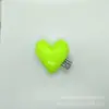 Dopamina cor couro arco tridimensional algodão preenchido couro coração grampo de cabelo capa de telefone decoração pêssego coração acessórios
