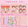 Novo Espelho Redondo de Mão Bolsa de Material Gel Creme Kit DIY Feito à Mão Espelho Cosmético Caseiro Acessórios Boneca