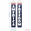 Decorações de Festa Amazon Mais Vendidas Transfronteiriças Cortina de Porta de Varanda Bandeira do 250º Aniversário Americano Dia da Independência Couplets Personalizados