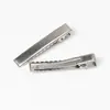 Pinza de Pato Metálica DIY Pasador Cuadrado Pasador de Acero Inoxidable Pinza Bb Accesorios de Joyería Al Por Mayor Pinza Lateral Lisa