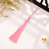 Marcador de Página com Franja de Borla de Sementes de Cabaça 8cm Pingente Pequeno para DIY Borlas Ornamentos de Estilo Antigo Charms Sachês Perfumados Caixa de Presente Acessórios para Headwear
