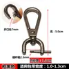 Acessórios de Fivela para Bolsa, Fivela para Pendurar Alça de Bolsa, Fivela de Fecho de Metal, Não Precisa Remover a Costura, Gancho Destacável, Argola de Fivela de Couro para Bolsa, Fivela Espessada para Mochila