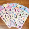 Pegatina de Material de Pegatina de Expresión Linda Kapi Kulo Karta Goo Láser de Dibujos Animados Cuenta Manual Pegatina Impermeable Premios para Niños