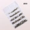 Rhinestones Planos para Uñas, Set de 5 Piezas, Empaque Sencillo, Tallas 3-8, Rhinestones de Base Plateada, Rhinestones de Vidrio, Rhinestones de Cristal Austriaco de Imitación