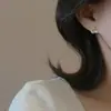 Pendientes de Moda Asimétricos, Simples, Elegantes, Exquisitos, Dulces, Frescos, de Perlas y Conchas de Estrella de Mar, Lujo Ligero, para Mujer