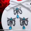 Accesorios de Estilo Oscuro Estilo Europeo y Americano Mariposa Negra Pistola Cruz de Rosa Colgante Pulsera de Cuentas DIY Collar