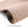 Felpudo de entrada de imitación sisal para casa sala de estar alfombra decorativa de cobertura total alta calidad alfombra resistente a la suciedad para dormitorio alfombra de mesita de noche alfombrilla para ventanal