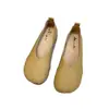 Nuevos mocasines planos de suela blanda para mujer estilo 2026 otoño sin cordones casuales cómodos de punta redonda zapatos para mujer