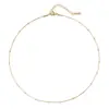 Colar Aço Inoxidável Clipe de Contas Colar Clavícula Aço Titânio Feminino Clipe de Contas Corrente de Fio Dourado Exquisito Moda Estilo Simples Enviado pelo Fabricante