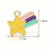 Fabricante Desenho Animado Arco-Íris Acessórios de Joias Atacado em Estoque Joias Artesanais DIY Joias Animadas com Óleo Gotejante Acessórios para Joias DIY