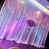Pabellón cortina de gasa tela de respaldo cortina de fondo cortina de gasa cortina de boda diseño cortina de escenario pared de fondo de cortina accesorios de boda