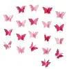 Set de Decoración de Habitación de Boda Mariposa Roja Tridimensional Flores de Papel Colgantes Decoración de Boda Habitación Nueva Dormitorio Sala de Estar Flores de Papel Colgantes para Cortinas