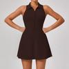 Primavera y Verano Nuevo Vestido Deportivo Ajustado Adelgazante de Cintura Alta para Mujer Traje de Fitness para Correr, Golf, Tenis Traje Laiel