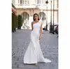 Nuevo Vestido Formal Blanco 2026, Falda Larga de Sirena, Elegante sin Hombros, Vestido de Playa para Vacaciones, Vestido para Fiesta Anual de AliExpress