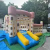 Cama elástica hinchable grande con tobogán, equipo de juego para niños para interiores y exteriores, estructura modular entrelazada