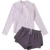Traje de baño conservador de una pieza para mujer Yuke con pierna de corte recto, diseñado para piscinas universitarias, proporciona cobertura abdominal y un efecto adelgazante