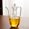 Tetera Imitación Dinastía Song con Filtro Tetera para Té Verde Vidrio Resistente al Calor Tetera Pequeña de Vidrio Mandarina Espesa Tetera de Vidrio Se Puede Calentar a Fuego Directo