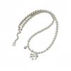 Joyería de plata estilo ins de Corea del Sur plata esterlina S925 collar de cuentas de lazo de perla Swarovan nicho alto sentido