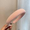 Diadema de Esponja Color Sólido de Ala Ancha Estilo Coreano para la Parte Superior del Cráneo para Mujer Verano Nueva Celebridad de Internet Presión para el Cabello Diadema para la Cabeza Todo Fósforo Salir