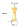 Plata S925 Brillante Seiko Plata Lisa Chapado en Oro Textura Tubo de Bambú Tubo de Plata Cuentas Separadas Cuentas Sueltas Accesorios de Plata Esterlina