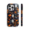 Venta Caliente de Halloween Estilo Oscuro Dulce Fresco Fantasma Amarillo Flor Manzana 18 Funda de Teléfono de Moda iPhone 17 Funda Mate