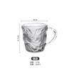 Caneca Estilo Vidro Ins com Tatuagem de Geleira Alto Valor Estético Copo de Uso Doméstico de Verão Copo de Bebida Feminino Fosco Sensação de Alto Nível
