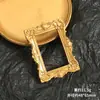 Marco de Fotos de Cruz Dorada Barroca Retro Europea Accesorios de Resina Hechos a Mano DIY Funda para Teléfono Materiales de Decoración para Fotografía