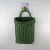 Cesta colgante de pared con pegamento para flores, cesta de almacenamiento para cebolla, jengibre y ajo, cesta colgante decorativa, cesta de flores de pared, cesta tejida, cesta de ratán para macetas de flores, cesta de flores