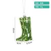 Decorações de Natal criativas carro falso mochila escolar câmera pequeno pingente vidro pintado pingente de decoração de árvore de Natal