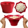 Preço de Fábrica Molde Personalizado para Balde de Pipoca Tigela de Silicone para Pipoca Resistente a Altas Temperaturas e Segura para Micro-ondas