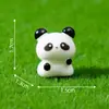 Mini Figura de Panda Fofo para Micro Paisagismo, Acessório de Decoração de Jardim DIY, Mini Ornamento
