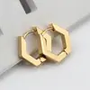 Pendientes Populares Coreanos Geométricos de Acero de Titanio, Hebillas para Orejas, Pendientes de Moda y Geniales de Venta Caliente Transfronteriza para Hombres y Mujeres, Venta Directa de Fábrica