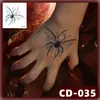 Nuevas Pegatinas de Tatuaje de Boca Grande de Halloween Transfronterizas Terror Thriller Araña Pegatinas Impermeables DIY Pegatinas de Tatuaje para la Cara
