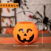 Decoraciones de Halloween Linternas de Calabaza Cajas de Dulces Portátiles para Niños Cubos de Calabaza Dulces o Travesuras Pequeños Regalos Juguetes Linternas de Calabaza