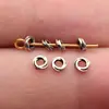 Acessórios de Anel Redondo Pequeno Texturizado Cor Prata Antiga 4,2X4,2X1,3Mm/6,2X6X1,9Mm Acessórios DIY