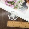 Flor de organza bordada estilo coreano joyería hecha a mano accesorios de encaje flor calcomanías de tela de malla decorativa para ropa interior accesorios