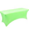 Cubremesa Elástico Rectangular de 6 pies Mantel Envolvente Completo para Boda al Aire Libre, Banquete, Evento, Cóctel, Forma de Abanico